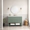 James Martin Vanities Breckenridge 48in Single Vanity, Smokey Celadon w/ 3 CM White Zeus Top 330-V48-SC-3WZ - alternate 1